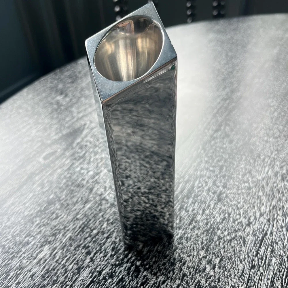 Vintage Nambe 1996-6114 By Fred Bould Candle‎ Holder